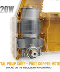Oil Change Pump Extractor For 20V Max Batteries Cordless Transfer Pump 120W 300GPH with metal pump core exposed