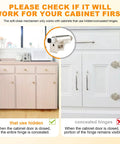 Comparison of cabinet types for Twenty Five Pack Soft Close Cabinet Door Dampers featuring adjustable slow close mechanism.