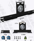 Wheel Alignment Tool With Imperial Tape Measure No Caliper Removal Upgrade Automotive Alignment Kit Toe Plates