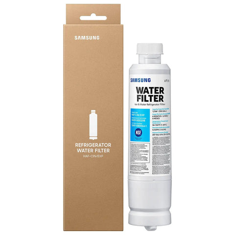 Fridge Water Filter Replacement Cartridge With Carbon Block Filtration For Clean Fresh Drinking Water, Six Month Life, Ice Maker Compatible, Reduces Contaminants HAF-CIN/EXP, 1 Pack