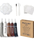 Leather Repair Kit For Furniture, Cars, Jackets, And Purses, DIY Color Match Kit To Fix Tears, Scratches, Holes, And Peeling