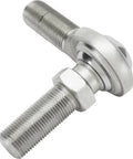Heavy Duty Steel Heim Rod End With 3 4 16 Male Thread Zinc Plated Teflon Bearing For Zero Slop Shift Linkage And Tie Rod Build On Badass Hot Rods And Classic Muscle Cars, showcasing a close-up view of the threaded end.