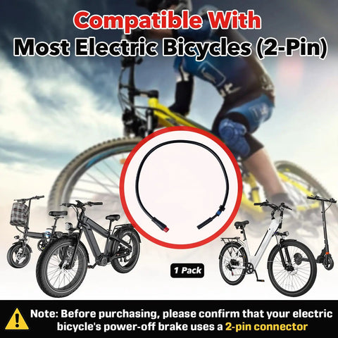 Magnetic Brake Sensor For Electric Bicycle Universal 2 Pin Cutoff Switch To Instantly Cut Power When You Brake For A Smooth Safer Stop Protects Battery Range And Makes Installing A Breeze For Most E Bikes