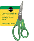 8 Inch All Purpose Steel Garden Utility Shears With Serrated Blades Comfort Grip Pruning Scissors