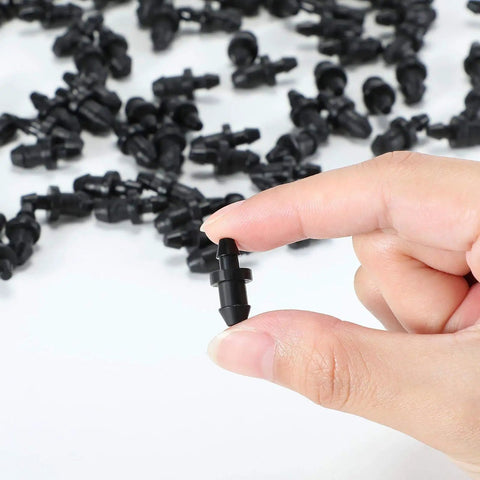 Drip Irrigation Plugs 1/4 Inch Tube Closure Goof Hole Plugs Irrigation Stopper For Garden And Lawn Black 150 Pieces