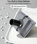 Hassle Free Hvac Wall Penetration Cover Kit With Soft Seal Gasket showcasing a flame-retardant ABS panel and pipe attachment.