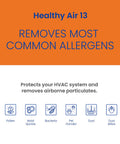 Upgrade Kit For 2140 And 2400 Space-Gard Whole-House Air Purifiers With Rail System And MERV 13 Performance Replacing 401 Filter To Boost Air Quality And Home Comfort Like A Boss, allergen removal info