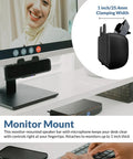USB And Bluetooth Speaker Bar For PC With Monitor Clamp And Speakerphone 5W Power USB Powered Desk Sound Bar With Quick Bluetooth Pairing