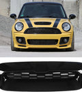 New Premium Direct Fit Rigid Plastic Honeycomb Hood Scoop For Tesla Cybertruck Exterior Upgrade, glossy black finish, aerodynamic design.