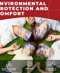 Group of all ages wearing Clear Face Shield Pack Of 10 For All Ages Anti Fog Lightweight Reusable Safety Visor on grass