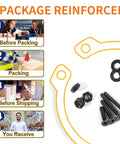 Top Shelf 500 Piece M2 Metric Countersunk Hex Socket Flat Head Screws Kit 10.9 Grade alloy steel nuts and washers before packing