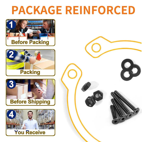 Top Shelf 500 Piece M2 Metric Countersunk Hex Socket Flat Head Screws Kit 10.9 Grade alloy steel nuts and washers before packing