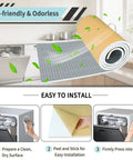 Dishwasher Noise Knockout Insulation Pad 13 X 79 Inch Self Stick Pef Foam Sheet shown in kitchen for easy installation.
