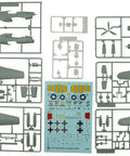 P 51B And Bf 109 G 6 1 72 Scale Aircraft Model Kit Twin Pack with detailed plastic parts and decals