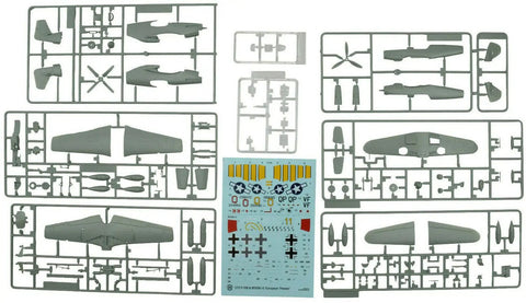 P 51B And Bf 109 G 6 1 72 Scale Aircraft Model Kit Twin Pack with detailed plastic parts and decals