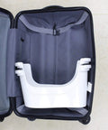 7 Inch Toilet Stool With Split Two Piece Movable Foot Rests Go To Stackable Space Saving Squatting Aid for travel in suitcase