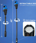 Heavy Duty Electric Drum Pump 5 GPM Fast Pour Setup Plug And Play For Diesel Def Water Antifreeze Motor Oil Chemicals No Hassle Operation 2 Inch Bung Adapter 110V 240V Ac Dc with adjustable shaft and anti-clogging design.