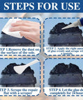 Steps for using Shoe Sole Repair Glue For Heel Wear And Cracking, Heavy Duty Adhesive For Rubber TPU Oxford PU EVA Leather Soles