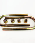 Chevy Rear Ten Inch U Bolt Kit For Sixty To Seventy Two C10 And C20 Trucks With Coil Spring Rear End Complete Three Quarter Inch U Bolts