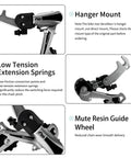 Close-up of 6/7 Speed Derailleur Hanger Mount for Mountain Tricycle Commuter and Cruiser Bikes in silver with highlighting features