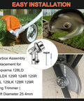 Bevel Gearbox Assembly For 25.4mm Shaft Trimmer Heads With 10 Tooth Bevel Gear, Beefy Replacement Part 530096295 shown on trimmer