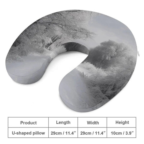 U Shaped Travel Neck Pillow For Airplanes Trains And Cars Comfortable Head And Neck Support Ergonomic Design Reduces Fatigue
