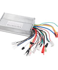 Beefy Aluminum 48V 60V 64V Brushless Motor Speed Controller 1000W 1500W 30 Amp Drop In with colorful wiring for electric vehicles.
