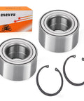 Two silver rear wheel bearings with inner races and two snap rings, plus an orange ZOZOYE box