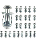 Rivet Nut Kit M4 M5 M6 Zinc Plated Carbon Steel Expansion Nuts For Hollow Walls, License Plates, And Furniture Mounts, DIY Friendly Heavy Duty Fastening Kit For Pro Grade And Home Projects showing assorted rivet nuts