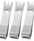 Three Pack Fly Fishing Line Cutter Nippers With Hook Eye Cleaner Stainless Steel Multi Purpose Line Scissors For Braid And Mono Everyday Tackle Must Have Easy Clip And Trim Tool Set, 52 mm