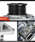 Close-up of Alternator For Jeep Grand Cherokee And Dodge Ram 1500 2500 3500 4000 Durango Dakota B1500 12V 90A Clockwise 7 Groove Pulley