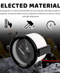 2 Inch 52mm 12V Fuel Gauge With E-1/2-F Pointer Dash, Universal 240-33 Ohm Gas Gauge Kit on rocky surface