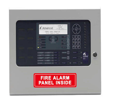 Indoor Fire Alarm Panel Sign Made From Premium Durable Acrylic With Super Strong Self Adhesive And No Fuss Install For Home Office Or Shop Red 9x3 Inches