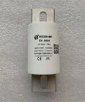 High Voltage DC Fast Fuse For Electric Vehicles With 500 Amp And 800 Volt Rating Featuring Bulletproof Ceramic Housing and heavy duty design.