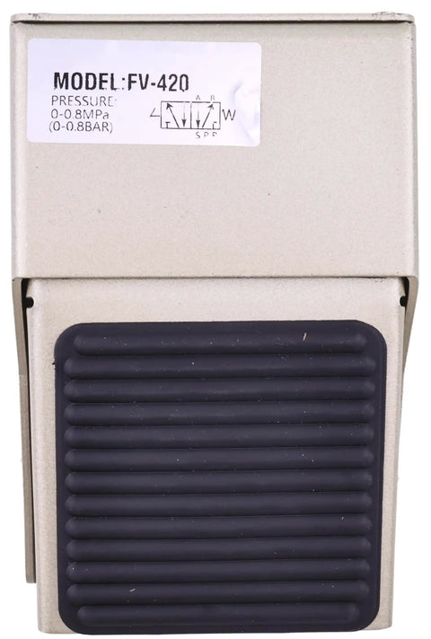Foot Pedal Pneumatic Valve Two Position Four Way Air Control One Quarter Inch NPT FV-420 VFP440 Hands Free Foot Operated Air Valve