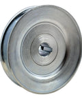 Heavy Duty Single Groove Web Sheave V Belt Pulley Four Inch Outer Diameter Five Eighths Inch Bore Carbon Steel Motor Pulley For A B 5L 4L V Belts Zinc Plated For Rust Resistance Built Tough