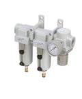 Three Stage Air Drying System All In One With Particulate Filter And Coalescing Filter And Pressure Regulator, Three Quarter Inch NPT