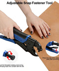 Heavy Duty Snap Fastener Tool Kit With 5 Dies And 15mm Metal Snaps 266 Piece Stainless Steel Snap Tool Set for fabric repair