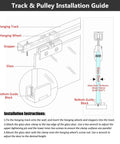 Installation guide for Beefed Up Glass Sliding Door Hardware Kit With Heavy Duty Aluminum Track And Roller System