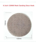 Get Your 6 Inch Mesh Sanding Discs With Hook Loop Backing For Car Bodywork, Dust Free Anti Clogging Grit Paper To Smooth Paint Fast And Easy, 150mm size.