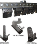 Gooseneck Dies For 12 And 20 Ton Finger Brakes Fit Bend Up To Quarter Inch Material Heavy Duty USA Made Weld In Custom U Shaped Brackets