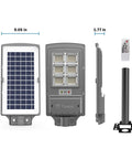 2 Pack 2000W Solar Street Lights Outdoor Super Bright 200000LM With 210 LEDs Dusk To Dawn IP65 components view with remote
