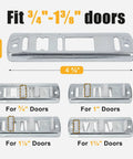 8 Pcs Sliding Closet Door Floor Guide Set Bypass Bottom Guide Adjustable Floor Guide In Stamped Steel Hardware Replacement Fits 0.75 To 1.375 Inch Doors Compatible With ACME 121 And Prime-Line N 6560 For Standard Bypass Closet Doors