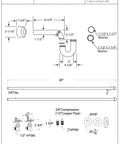 Specification sheet for Traditional Pedestal Lavatory Kit With Cross Handles In Polished Chrome For A Clean No Fuss Bathroom Upgrade