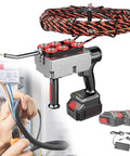 Professional Cordless Fish Tape Wire Threading Tool Electric Cable Lead Stringing Device With Included Charger And Dual 10-Cell Batteries for precise cable management.