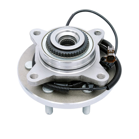 Front Wheel Bearing Hub Assembly Fits 2015 To 2017 Ford F150 4WD Only With 6 Lug And ABS Front Position Left Or Right Side OE Quality