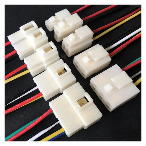 8-pin connectors of 6.3mm Automotive Cable Connector 2 3 4 6 Pin Motorcycle Harness Plug And Play 8 Pin Male Female Socket