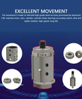 Heavy Duty Straight Pneumatic Die Grinder Built Tough With Machined Steel Core showcasing high-grade steel movement parts for precision.