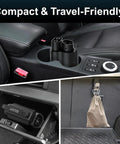 Nacs To Ccs1 Adapter For Tesla Superchargers Bringing Hella Smooth 300Kw Dc Fast Charging to compact car cup holder.