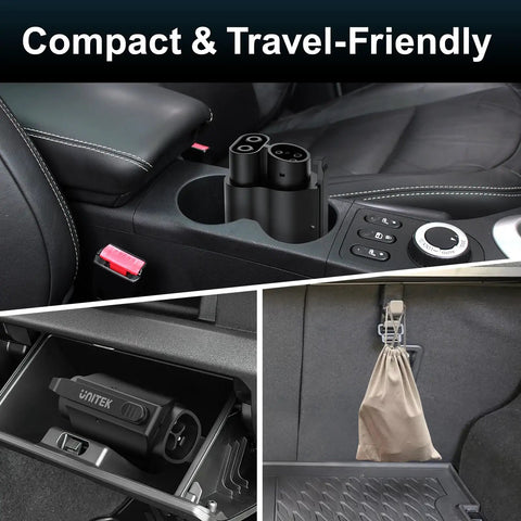 Nacs To Ccs1 Adapter For Tesla Superchargers Bringing Hella Smooth 300Kw Dc Fast Charging to compact car cup holder.